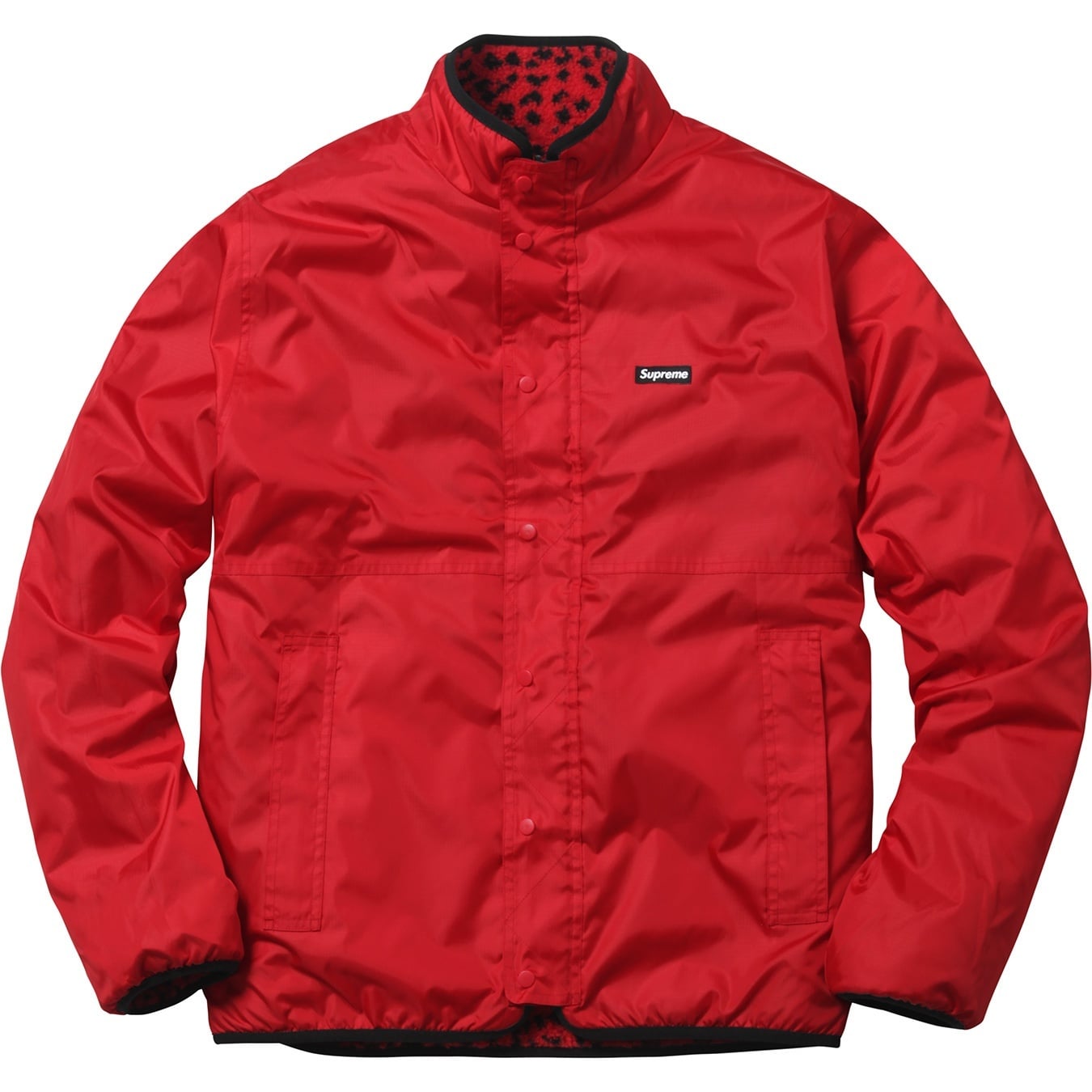 Leopard Fleece Reversible Jacket view 14